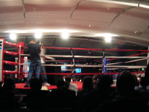 boxing ring DJ battle
