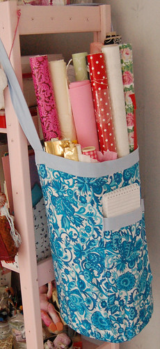 Fabric basket for paper