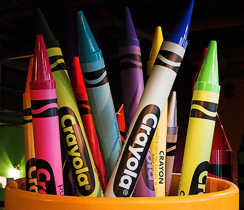 big cup'o crayons