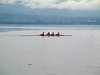 Rowing past Evian