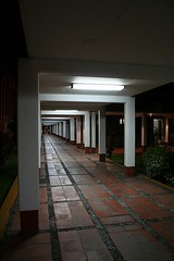 Walkways at night