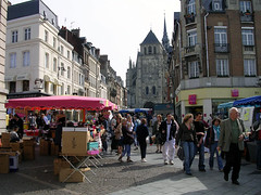 Marknad i Saint-Quentin