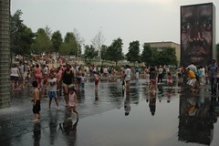 Crown Fountain, wide view
