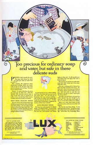 Lux Laundry Soap ad, 1918