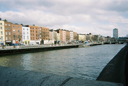Looking down the Liffey