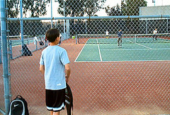 First tennis lesson
