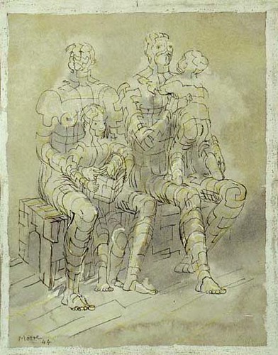 Family Group 1944 by Henry Moore, private collection, USA