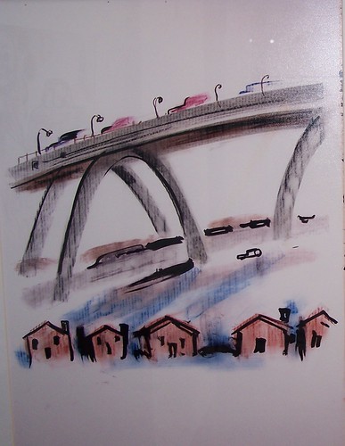 Drawing by Sammie Abbott, Emergency Committee on the Transportation Crisis (ca. 1970)