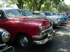 Havana is full of american cars from the 1950's