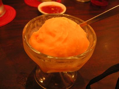Orange Flavored Ice Cream