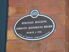 Toronto Historical Board Plaque