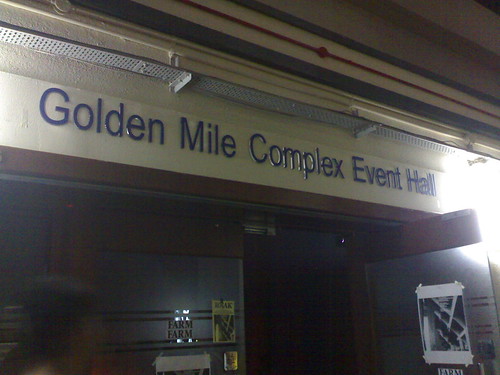 Inside Golden Mile complex, lurks an event hall