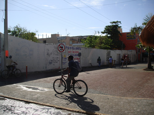 Bike Lane in Playa del Carmen