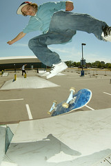 Roy - switch kickflip with Pete and a frontboard in the background