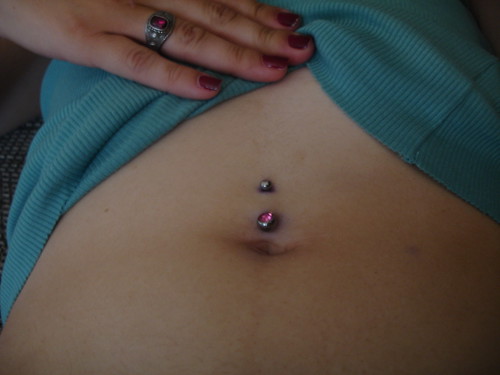 So after years of swearing I'd never get my belly pierced, I was dragged out 