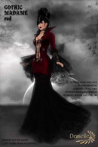 DANIELLE Gothic Madame Red
