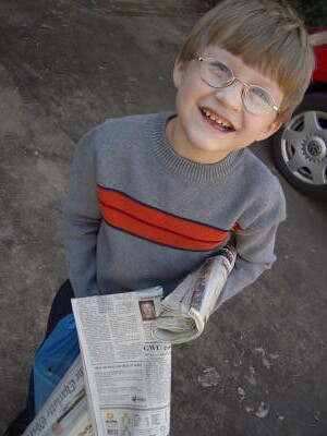 the newspaper boy