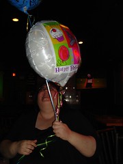 Dana and balloons
