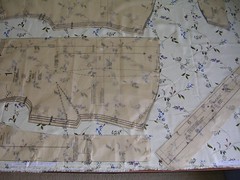 pattern laid out