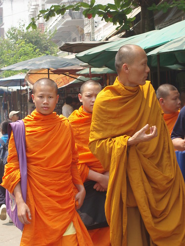 Monks shop, shop, shop