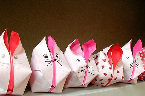 origami bunnies