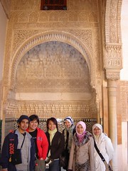 Bersama Azreen, Niesa & Nazeera Dalam Palacio Nazaries di Alhambra, Granada, Spain