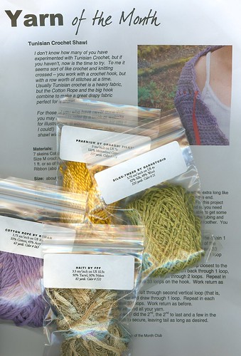 click onto the image if you'd like to learn the names of the yarn samples sent this month.