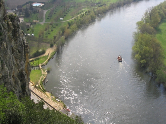 View of the Dordogne from the castle of Beynac