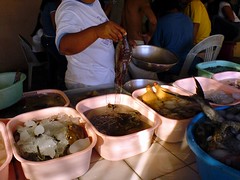 Fresh 
seafood at the sutukil restaurants in Mactan island.