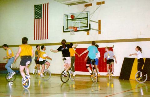 Unicycle basketball