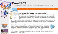 Feed2JS Homepage