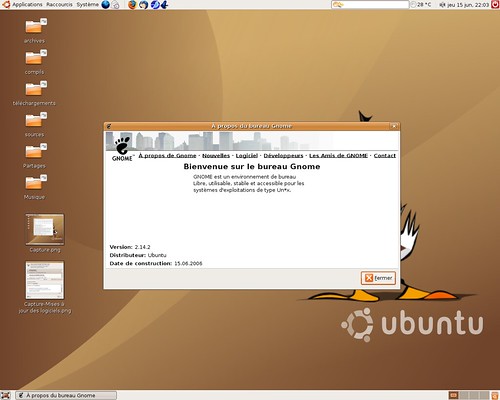 Gnome 2.14.2 pour Ubuntu Dapper Drake