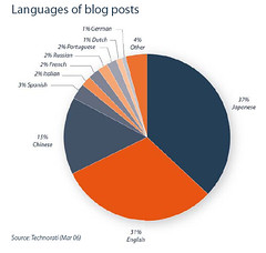 Language of blog posts
