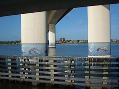 Mosaic Tiles on Bridge in Daytona Beach