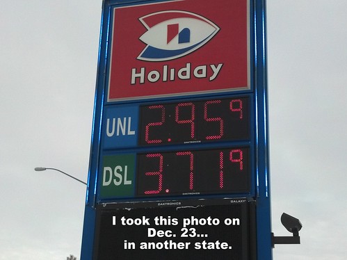 gas price sign