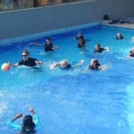 Emma playing water polo<br/>07 Aug 2014