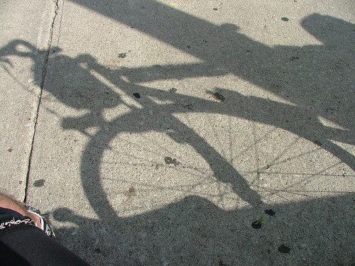 shadow of my bike