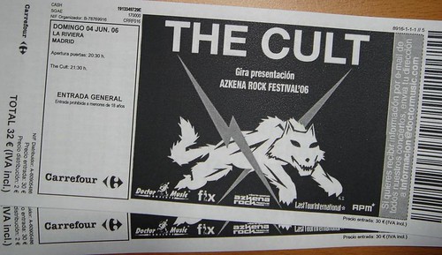 the cult ticket