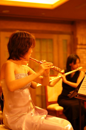 wedding party, flute