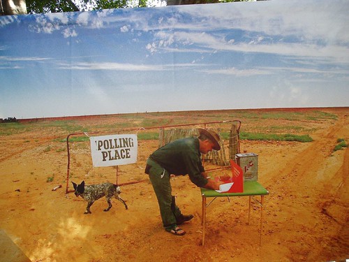 Polling Booth in Australia's wilderness