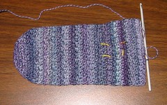 Crochet Sock in Progress