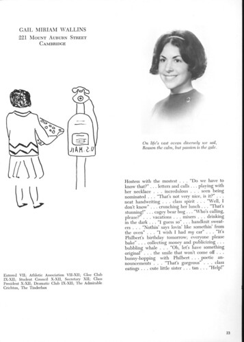 Gail Wallins - Yearbook Page