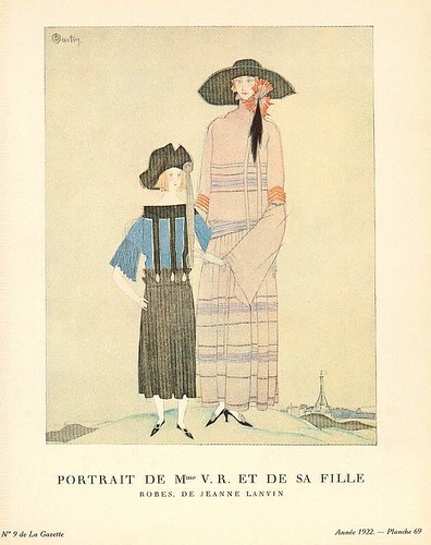 Charles Martin, Portrait de Mme V.R. et de sa Fille, 1922