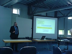 Jean Rhomer giving a talk at Kaiserslautern University