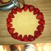 Strawberry Cream Cake - perimeter of strawberry halves