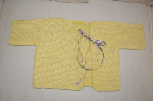 Finished baby sweater