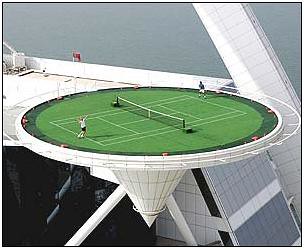 Burj al Arab Hotel - Helipad - Tennis 2