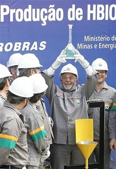 H-bio fuel.  President Lula da Silva, Brazil