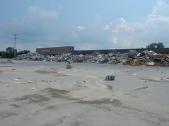 parking lot debris