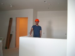 me, in the kitchen, with hardhat